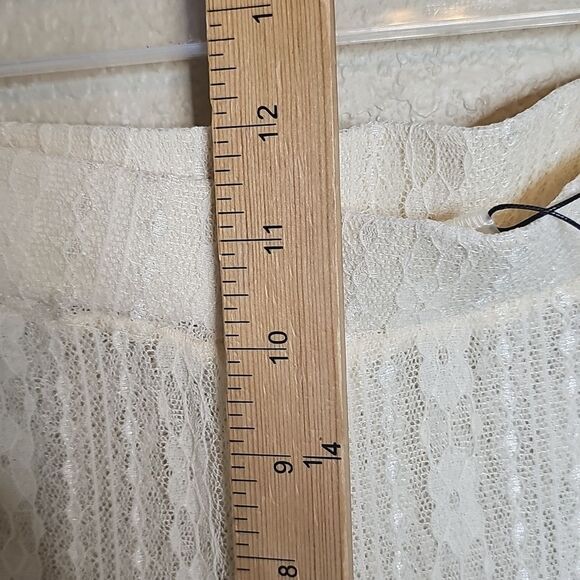 NWT Fashion Nova Small Camelia Cream Lace Cocer Up Pants - Picture 8 of 9